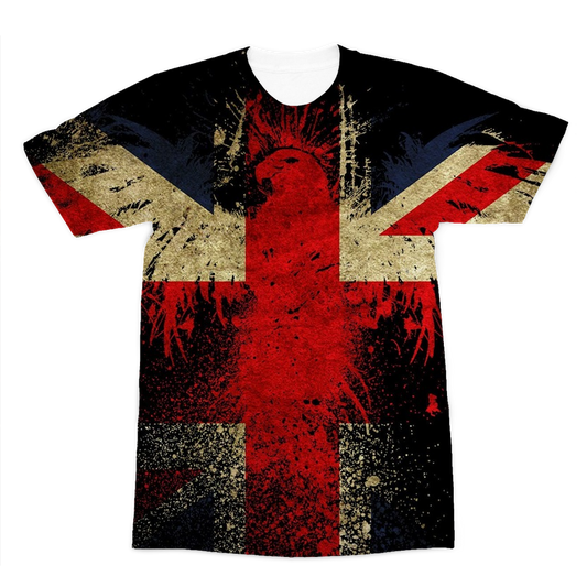Union Jack RAF Eagle Premium Sublimation Adult T-Shirt