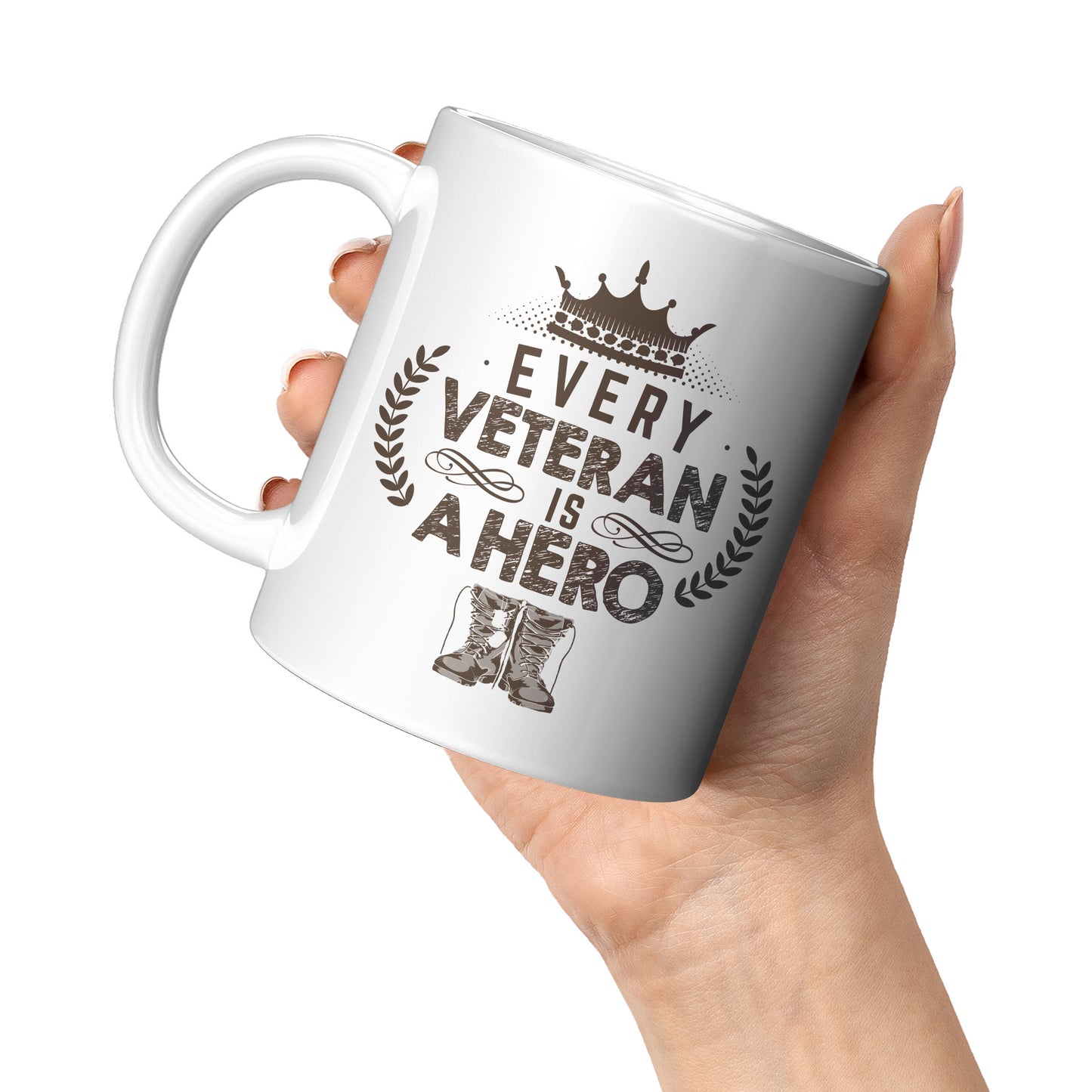 Every Veteran is a Hero - White 11oz&1lb Mug