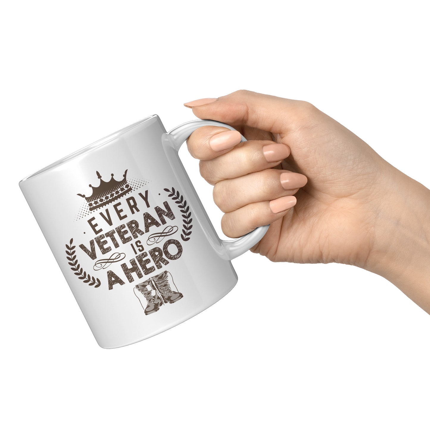 Every Veteran is a Hero - White 11oz&1lb Mug