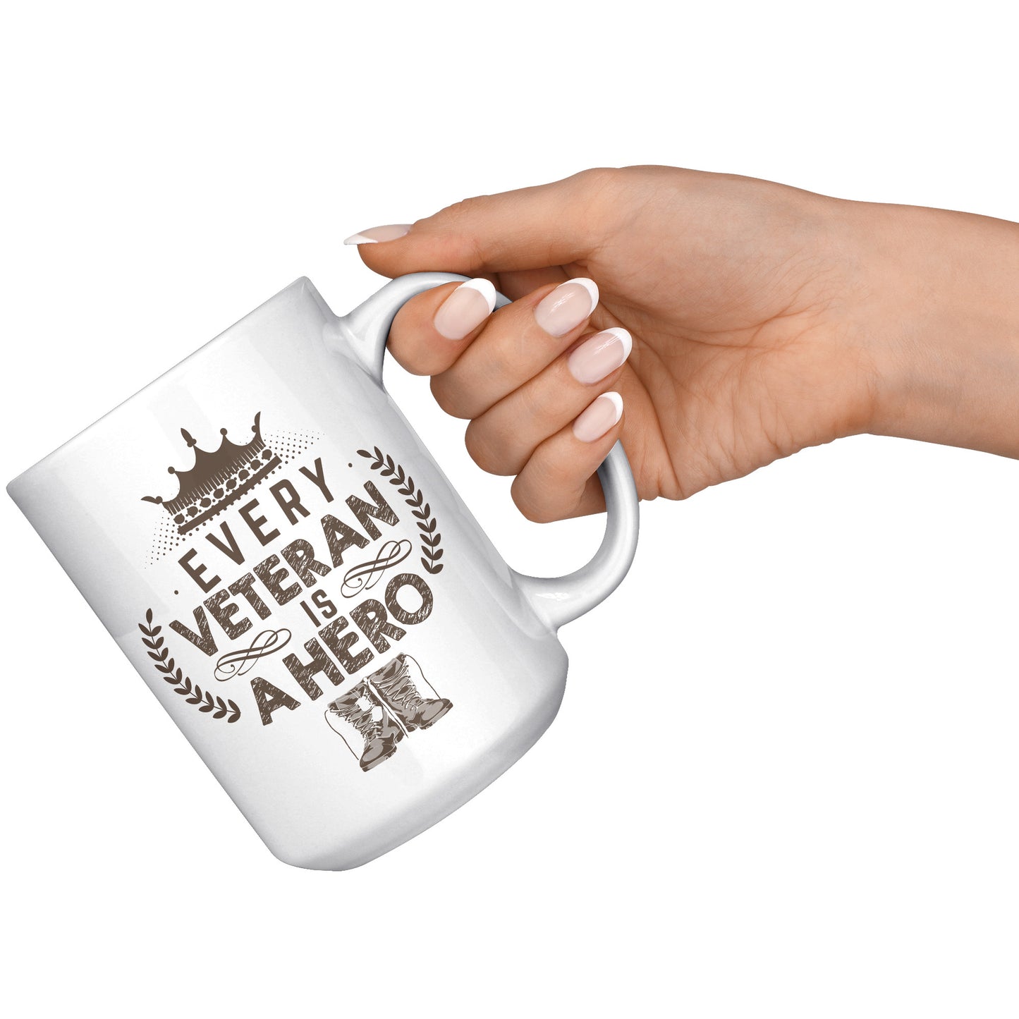 Every Veteran is a Hero - White 11oz&1lb Mug