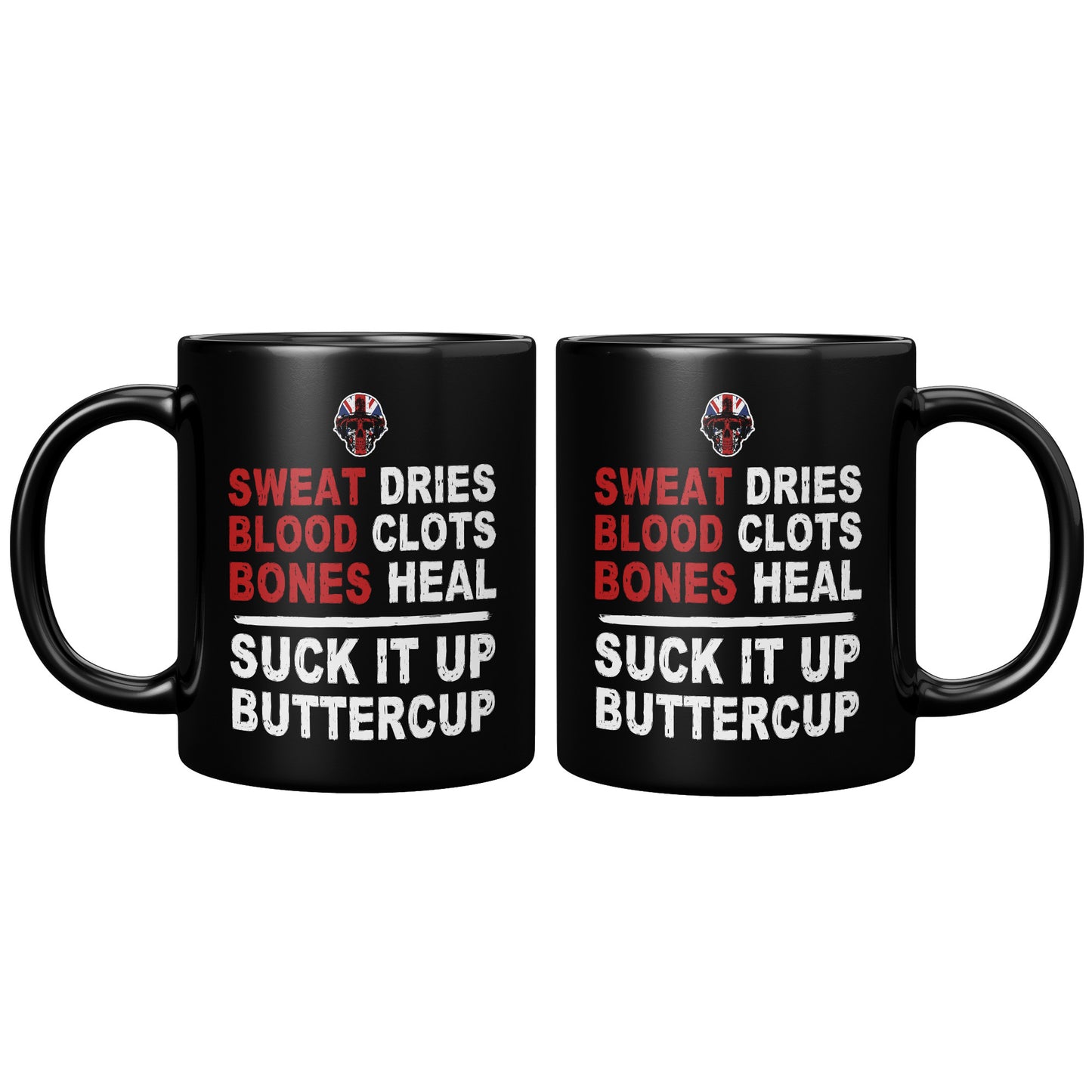 Suck It Up Buttercup Premium Black Mug