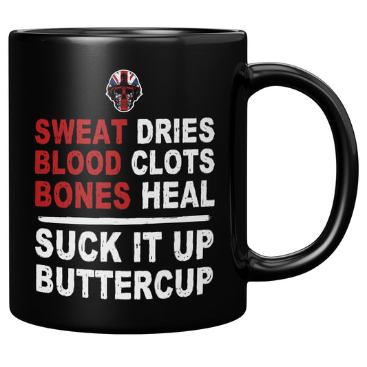 Suck It Up Buttercup Premium Black Mug