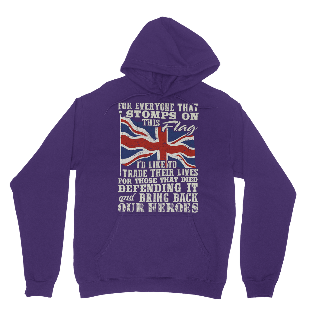 Don't Stomp On This Flag Classic Adult Hoodie