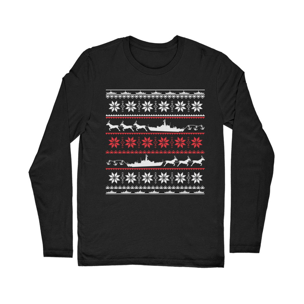 Navy Ship Christmas Classic Long Sleeve T-Shirt