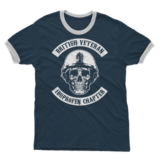 British Veteran - Ibuprofen Chapter Adult Ringer T-Shirt