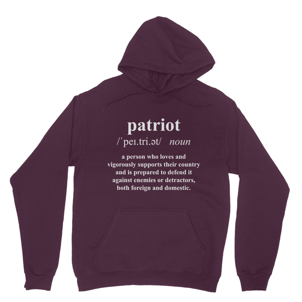 Patriot Dictionary Classic Adult Hoodie