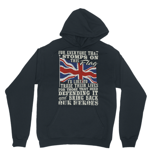 Don't Stomp On This Flag Classic Adult Hoodie