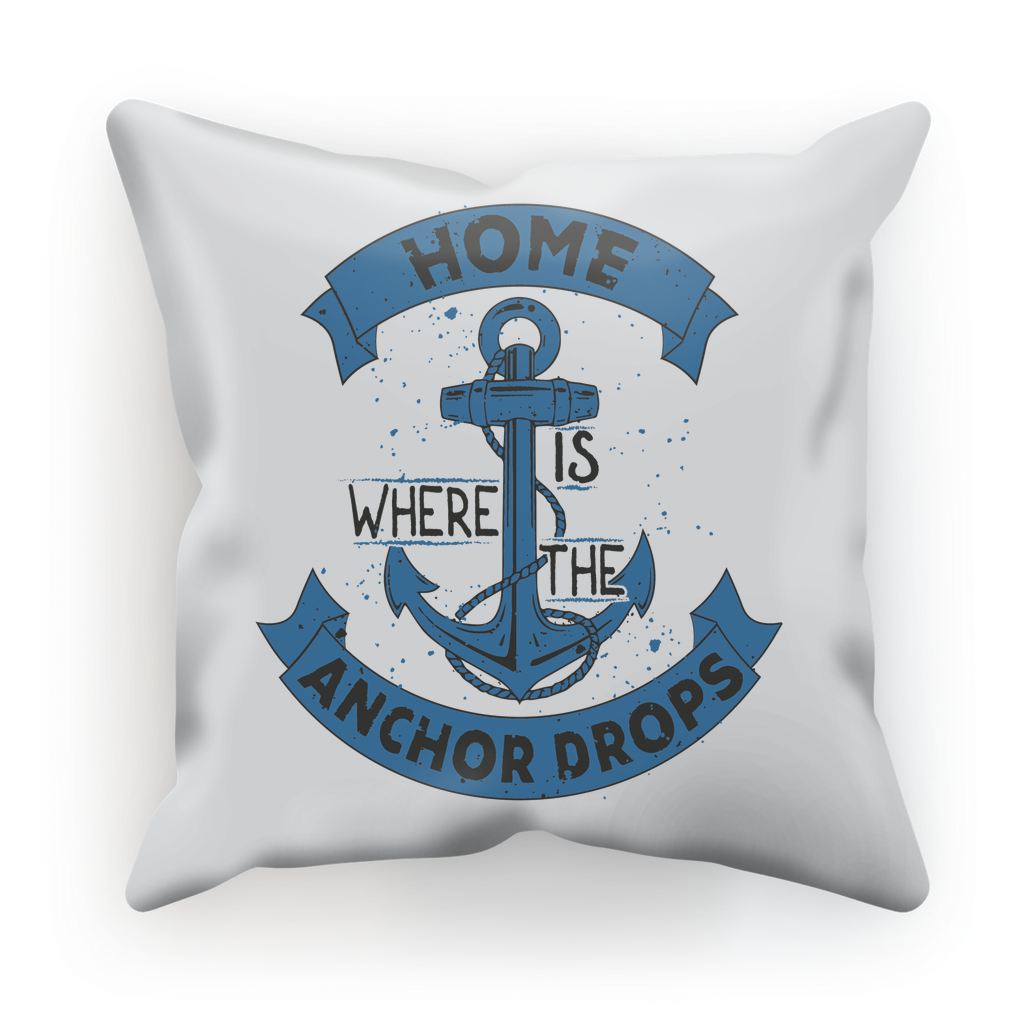 Home Is Where The Anchor Drops The Union Jack Sublimation Cushion Cover