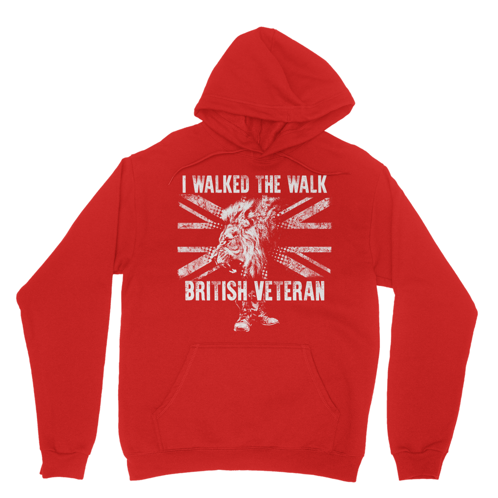 British Veteran - I Walked The Walk Classic Adult Hoodie