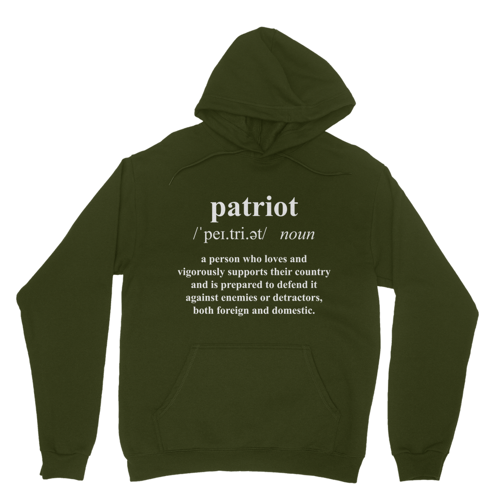 Patriot Dictionary Classic Adult Hoodie