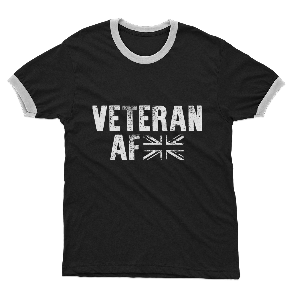 Veteran AF Adult Ringer T-Shirt