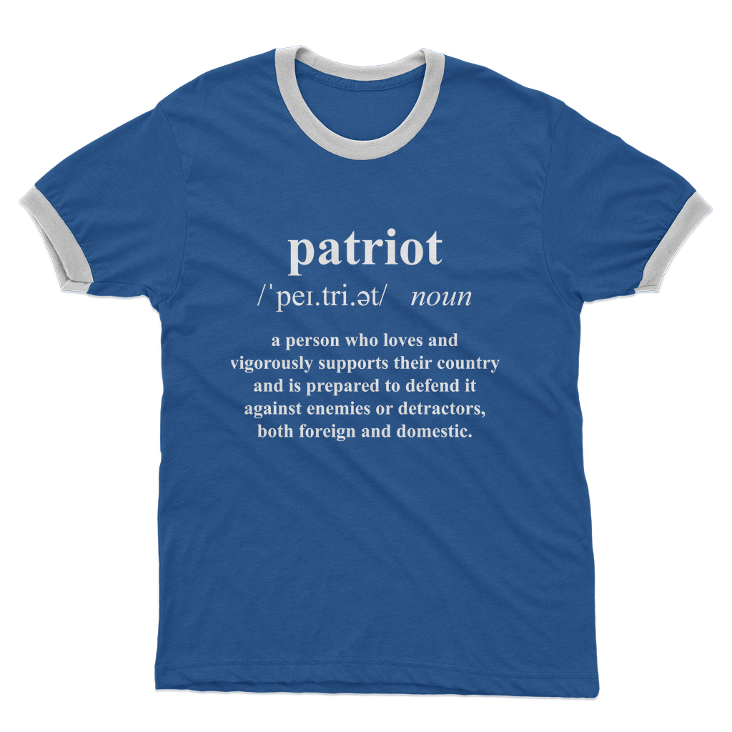 Patriot Dictionary Adult Ringer T-Shirt