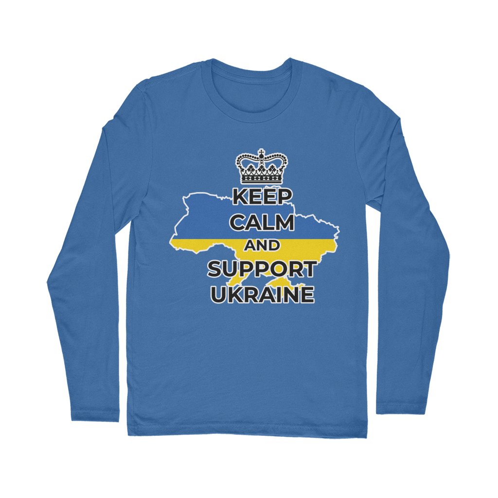 Keep Calm and Support Ukraine Classic Long Sleeve T-Shirt