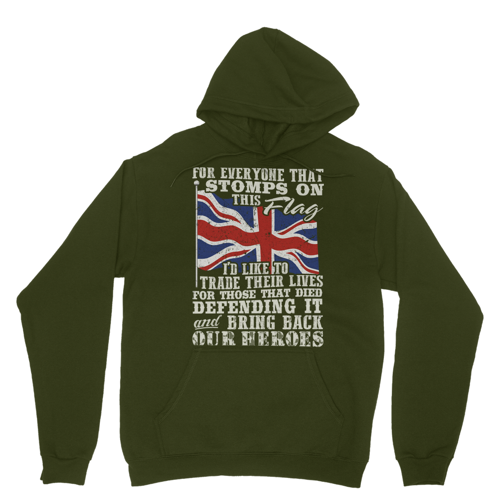 Don't Stomp On This Flag Classic Adult Hoodie