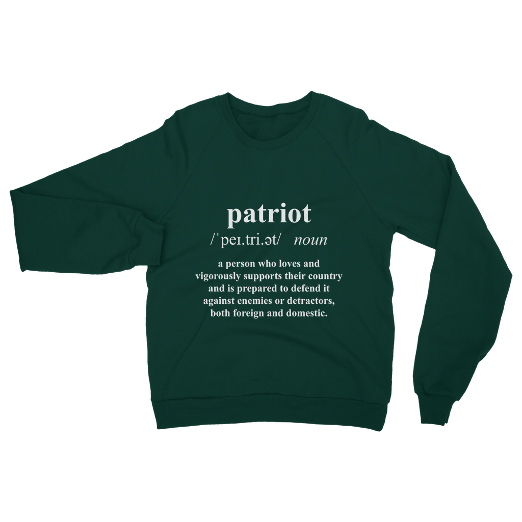 Patriot Dictionary Classic Adult Sweatshirt