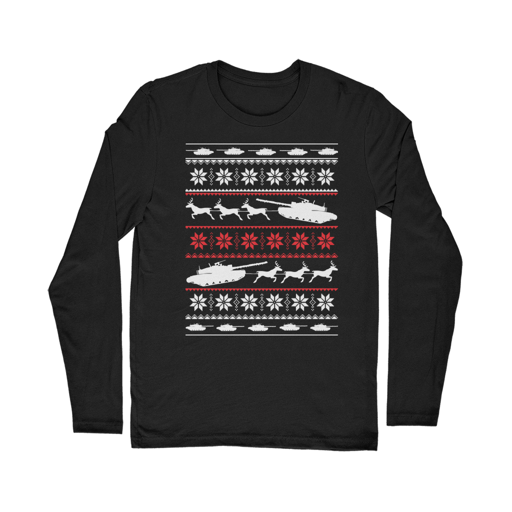 Army Sleigh Tank Christmas Classic Long Sleeve T-Shirt