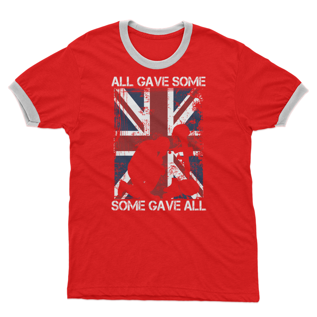 All Gave Some, Some Gave All Adult Ringer T-Shirt