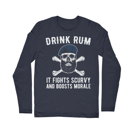 Drink Rum - It Fights Scurvy And Boosts Morale Classic Long Sleeve T-Shirt