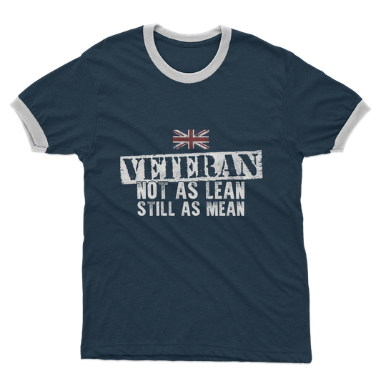Veteran - Not As Lean Still As Mean Adult Ringer T-Shirt