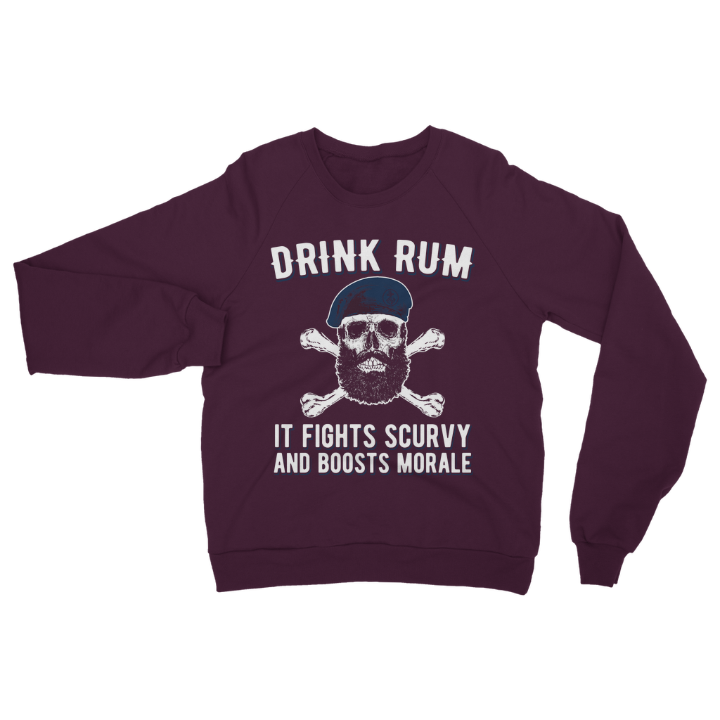 Drink Rum - It Fights Scurvy And Boosts Morale Classic Adult Sweatshirt