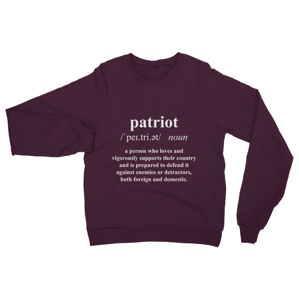 Patriot Dictionary Classic Adult Sweatshirt