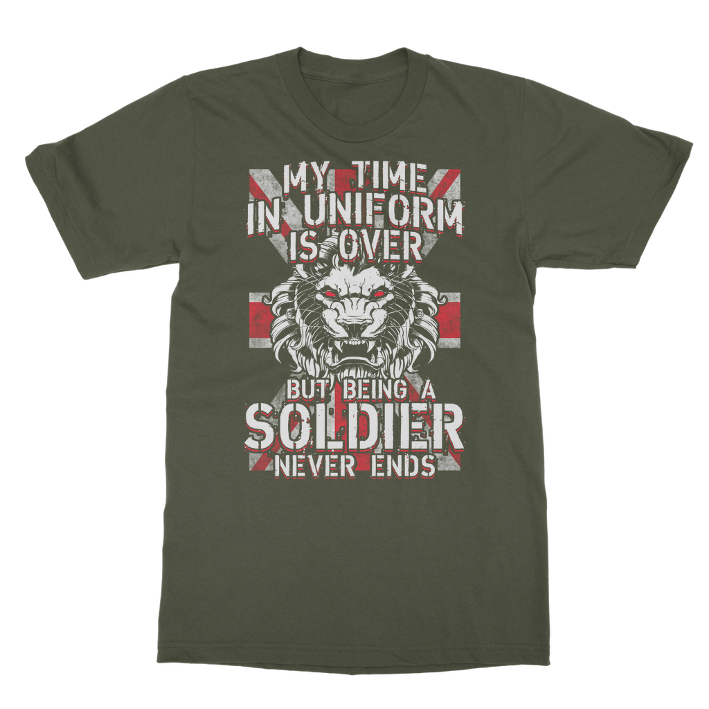 Being A Soldier Never Ends Classic Adult T-Shirt