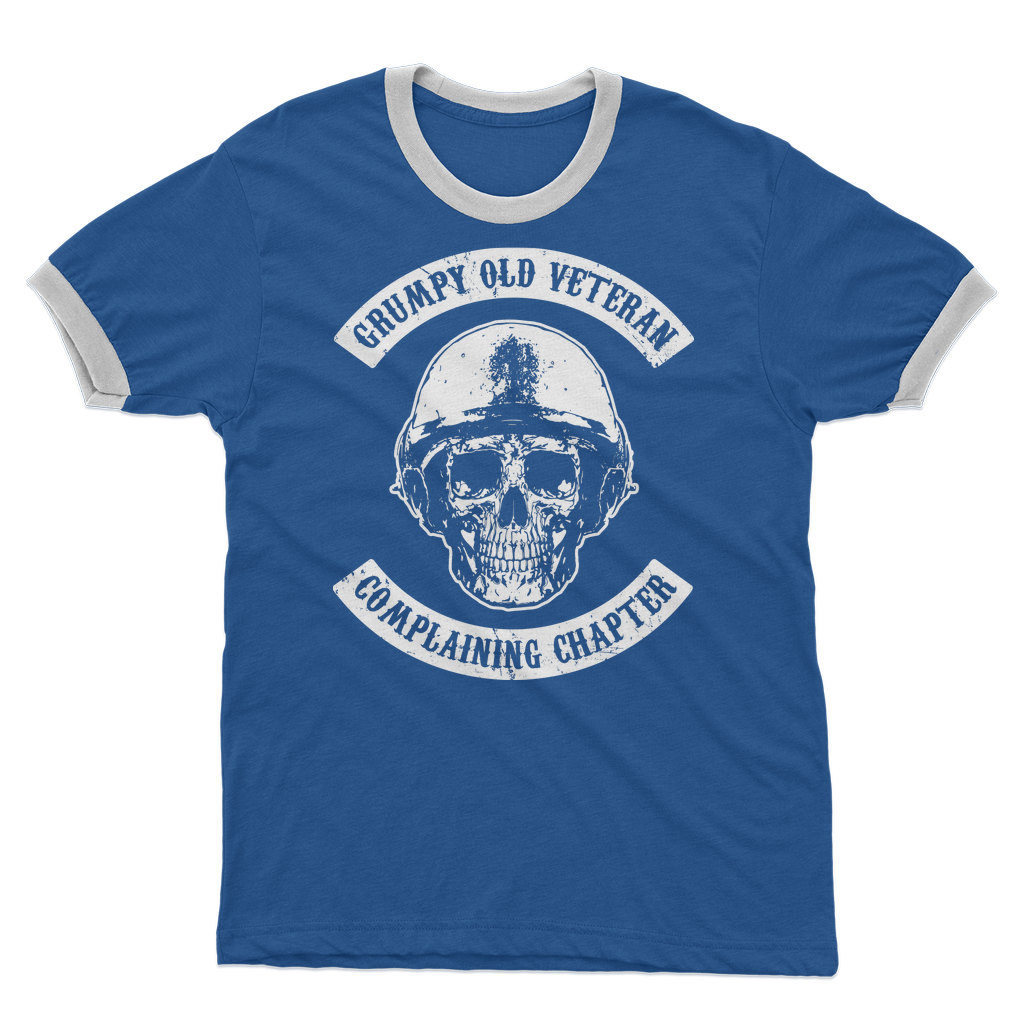 Grumpy Old Veteran - Complaining Chapter Adult Ringer T-Shirt