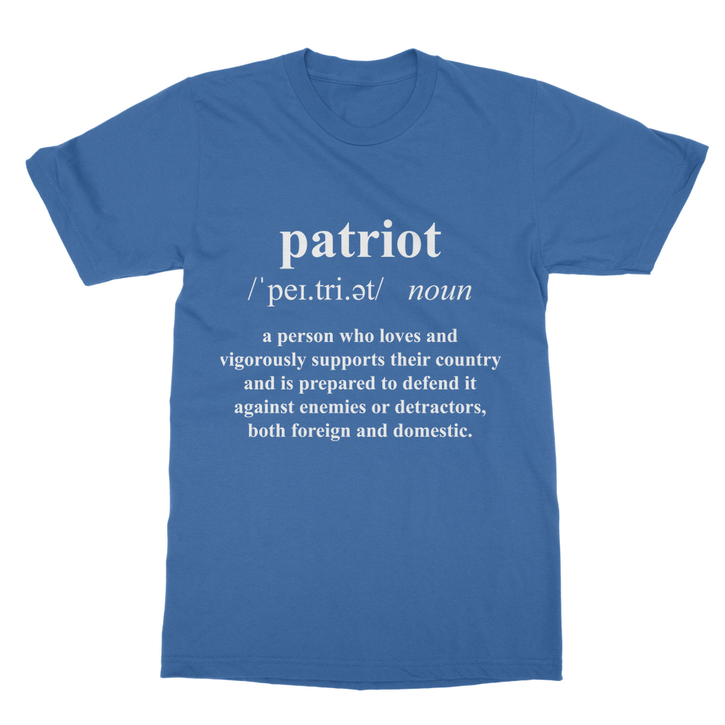 Patriot Dictionary Classic Adult T-Shirt