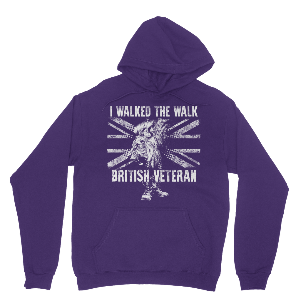 British Veteran - I Walked The Walk Classic Adult Hoodie