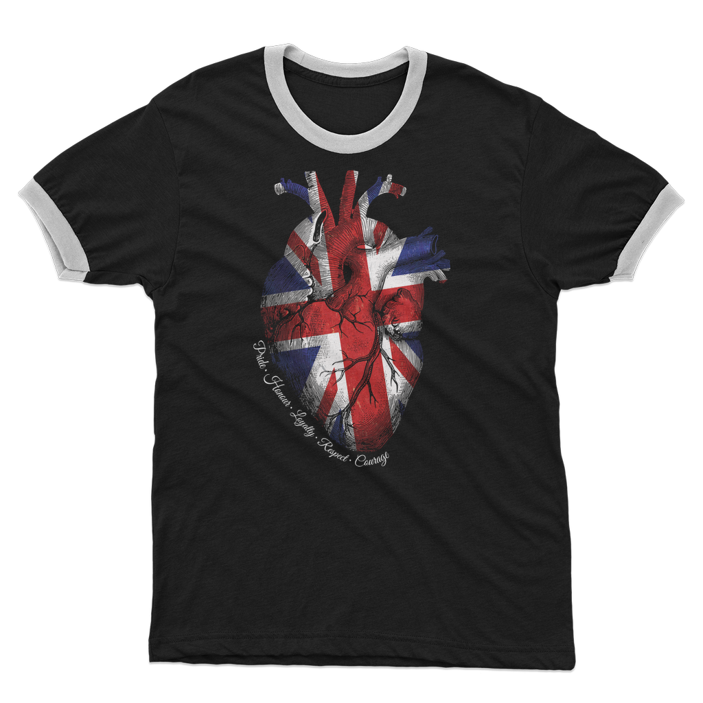 Pride Honour Loyalty Respect Courage Adult Ringer T-Shirt