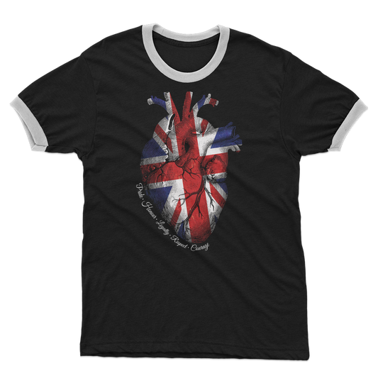 Pride Honour Loyalty Respect Courage Adult Ringer T-Shirt