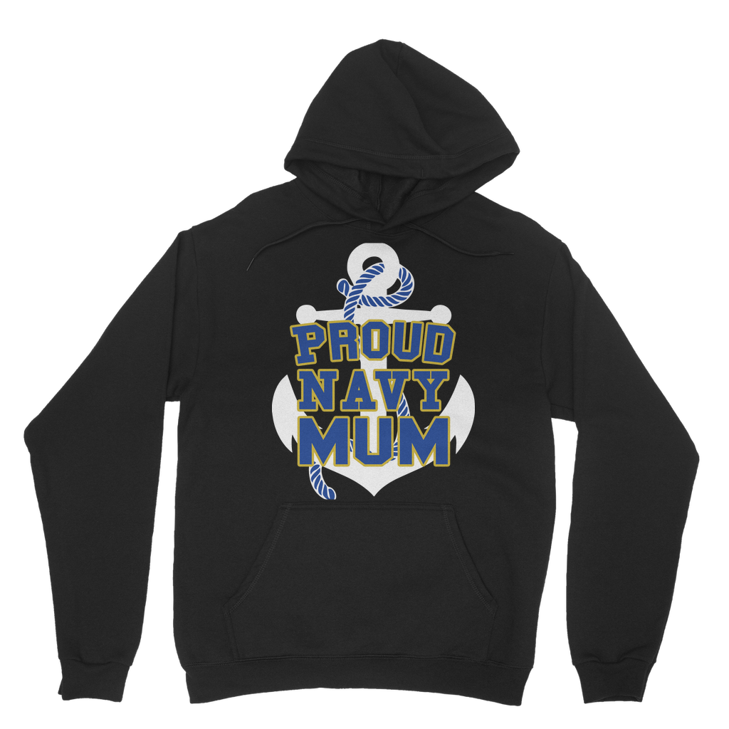 Proud Navy Mum Classic Adult Hoodie
