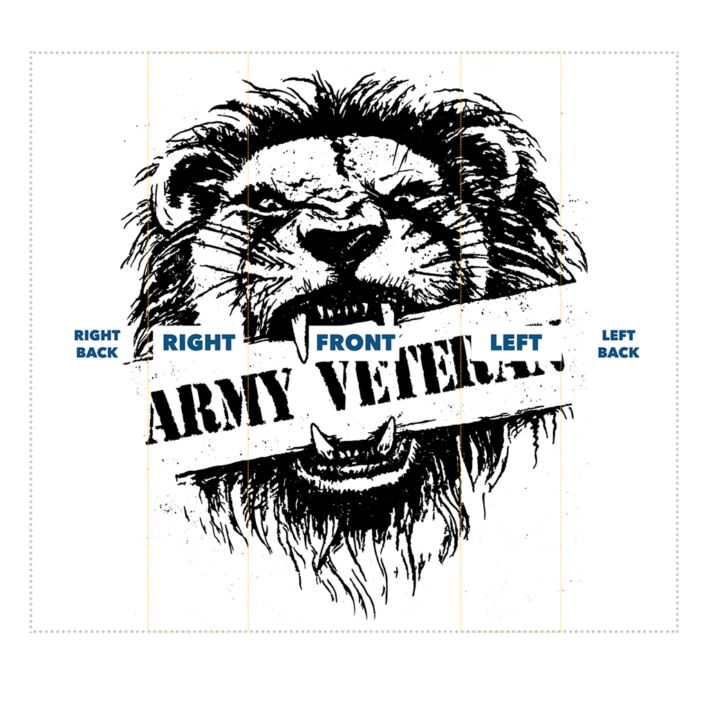 Army Veteran x British Lion Sublimation Neck Gaiter