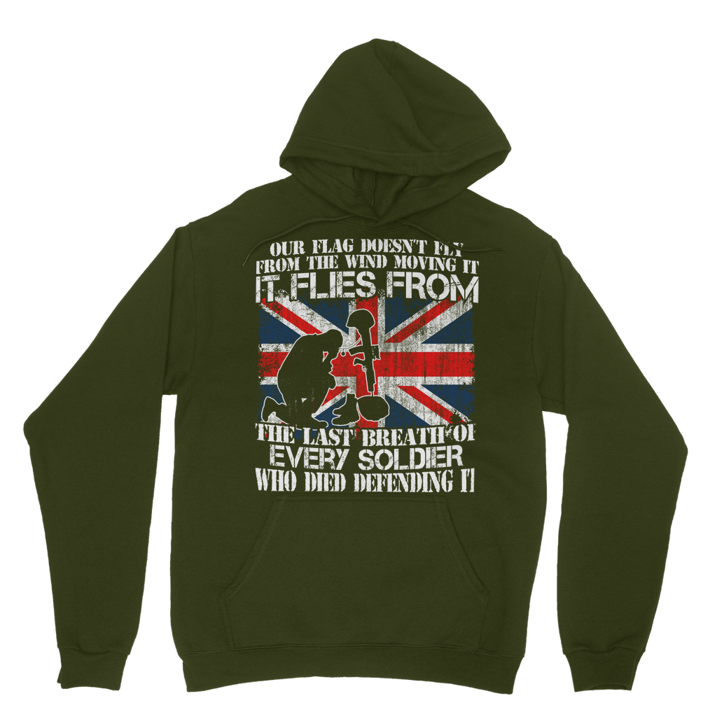 Our Flag Doesn't Fly From The Wind Moving It Classic Adult Hoodie