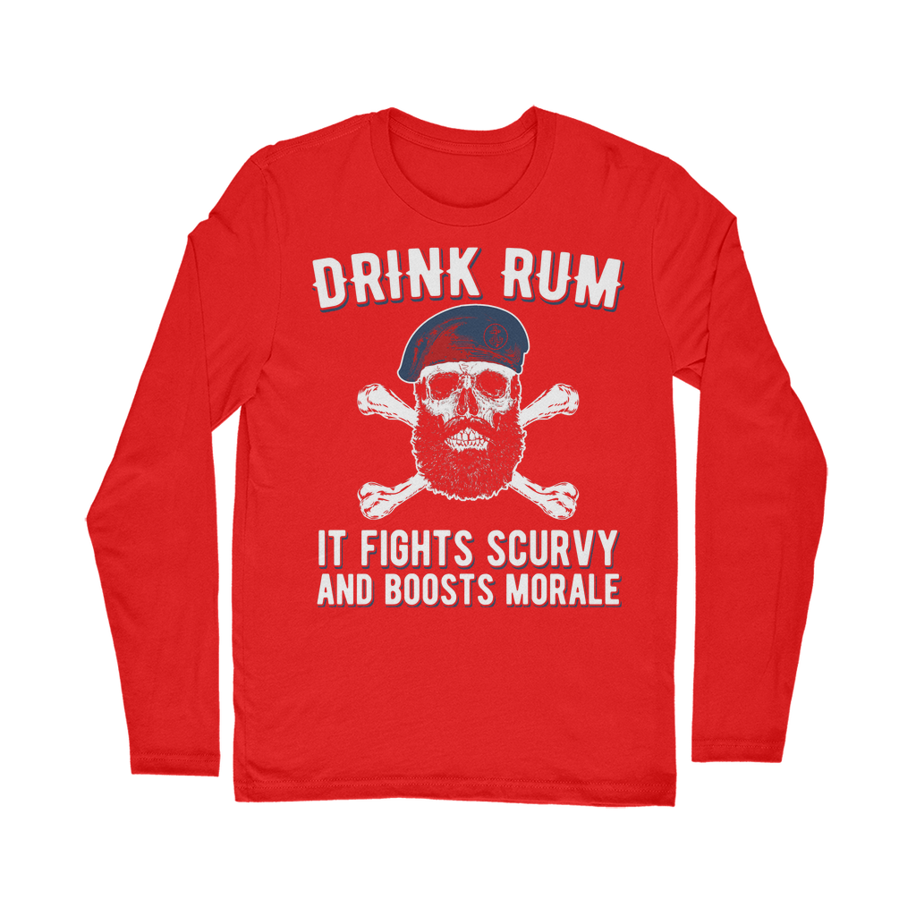 Drink Rum - It Fights Scurvy And Boosts Morale Classic Long Sleeve T-Shirt