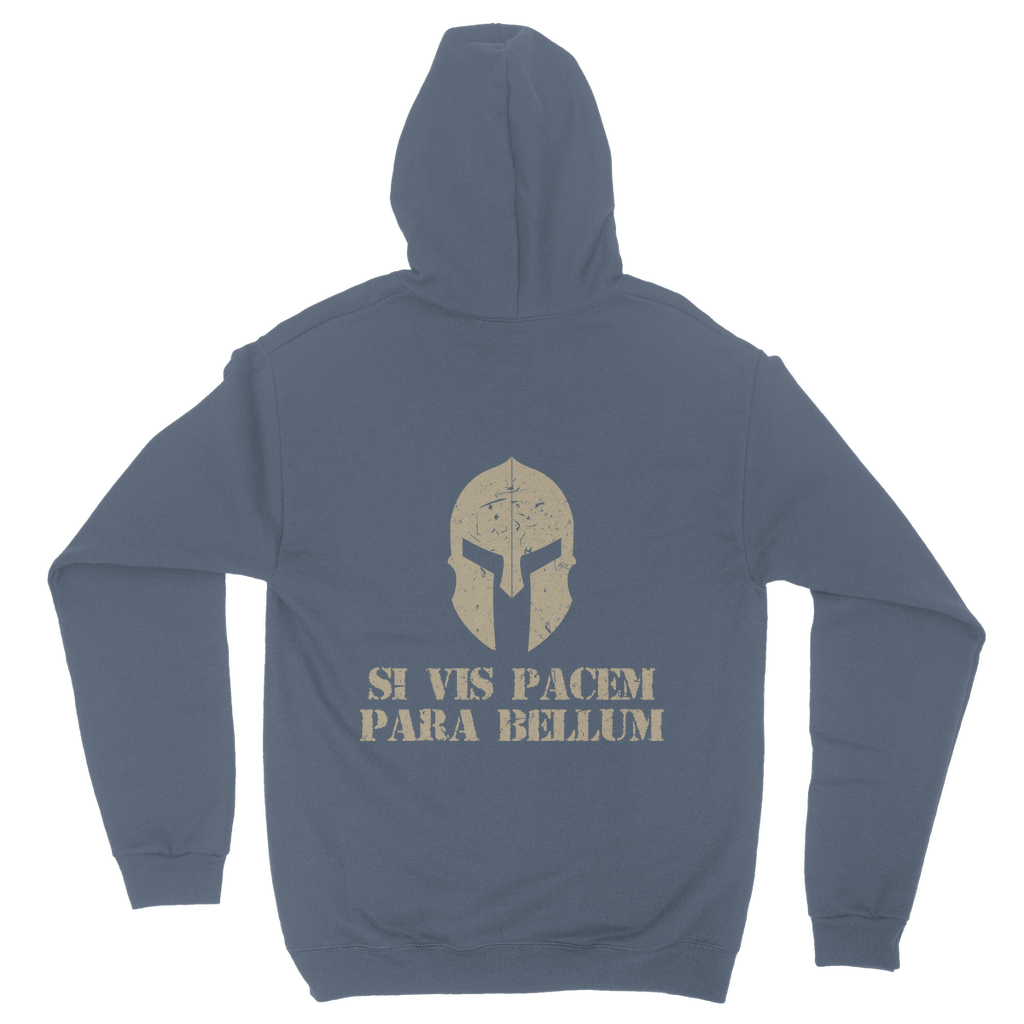 Spartan x Si Vis Pacem Para Bellum (Back print) Classic Adult Hoodie
