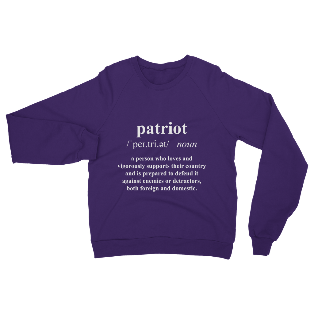 Patriot Dictionary Classic Adult Sweatshirt