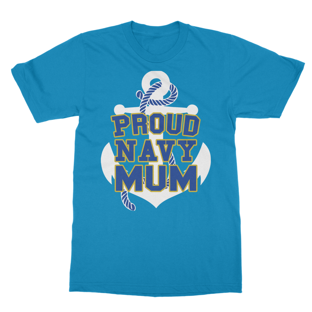 Proud Navy Mum Classic Adult T-Shirt
