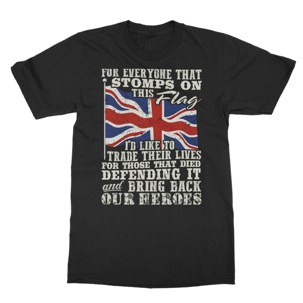 Don't Stomp On This Flag Classic Adult T-Shirt