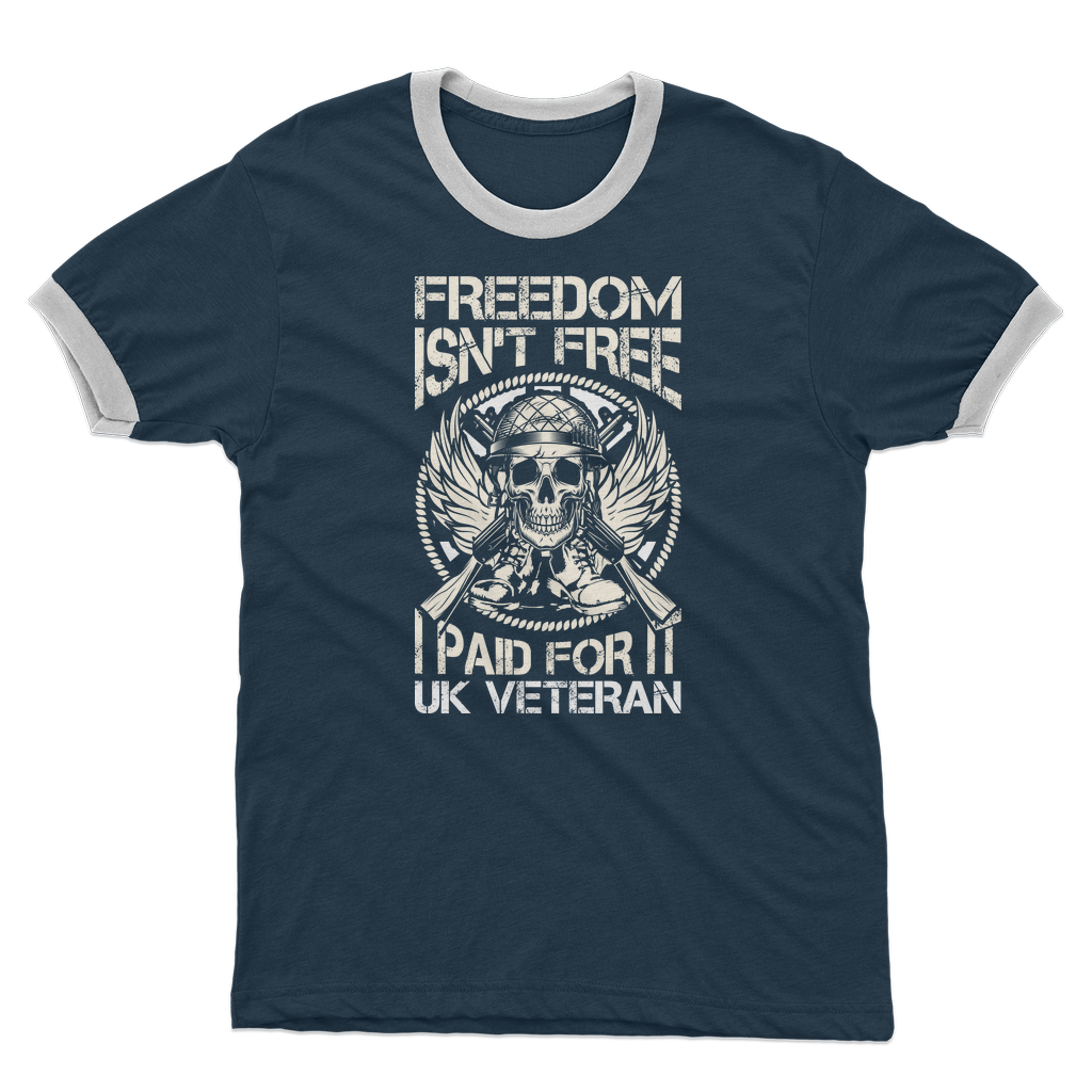 Freedom Isn't Free I Paid for It Adult Ringer T-Shirt