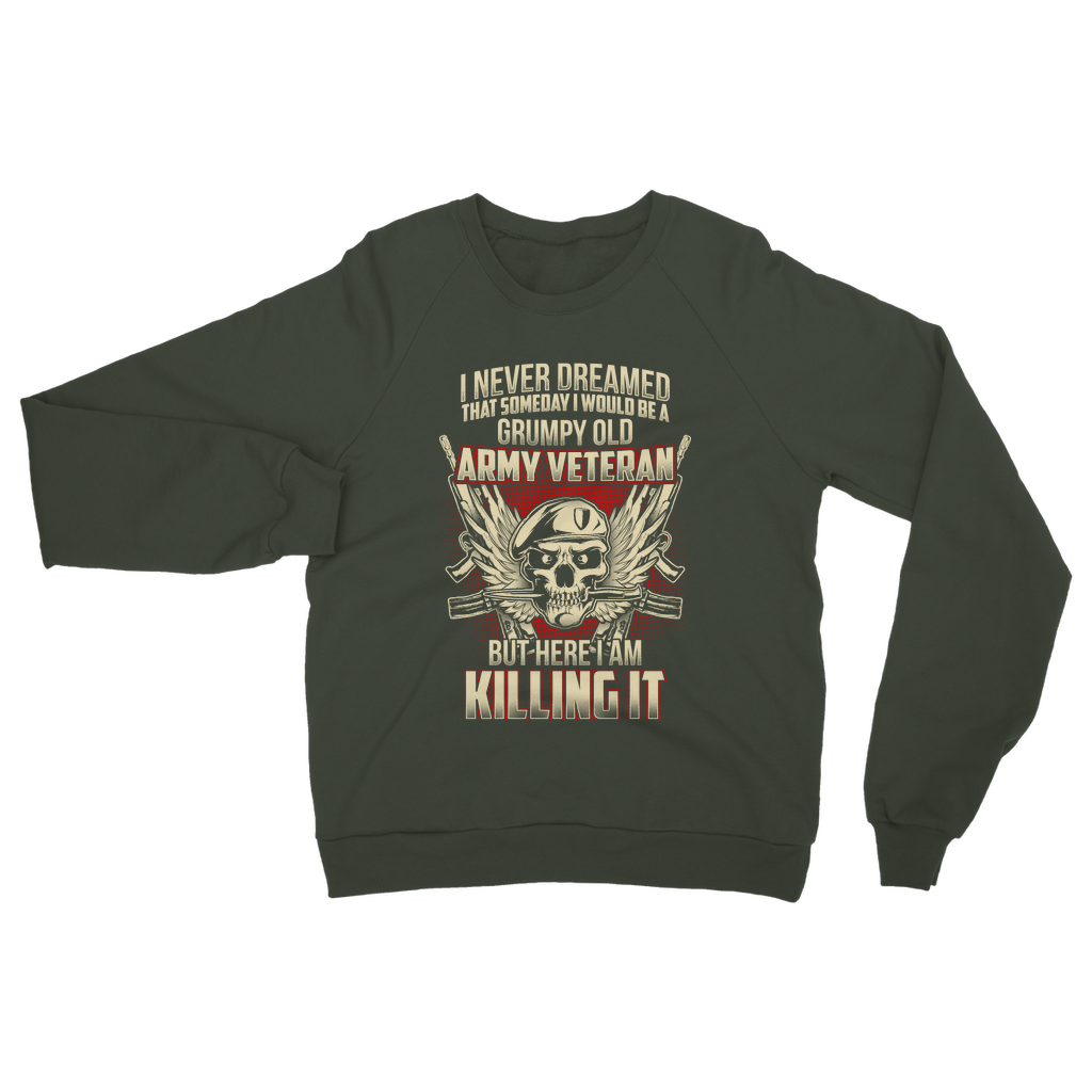 Grumpy Old Army Veteran Classic Adult Sweatshirt
