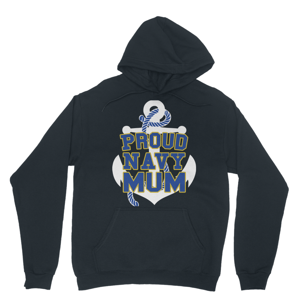 Proud Navy Mum Classic Adult Hoodie