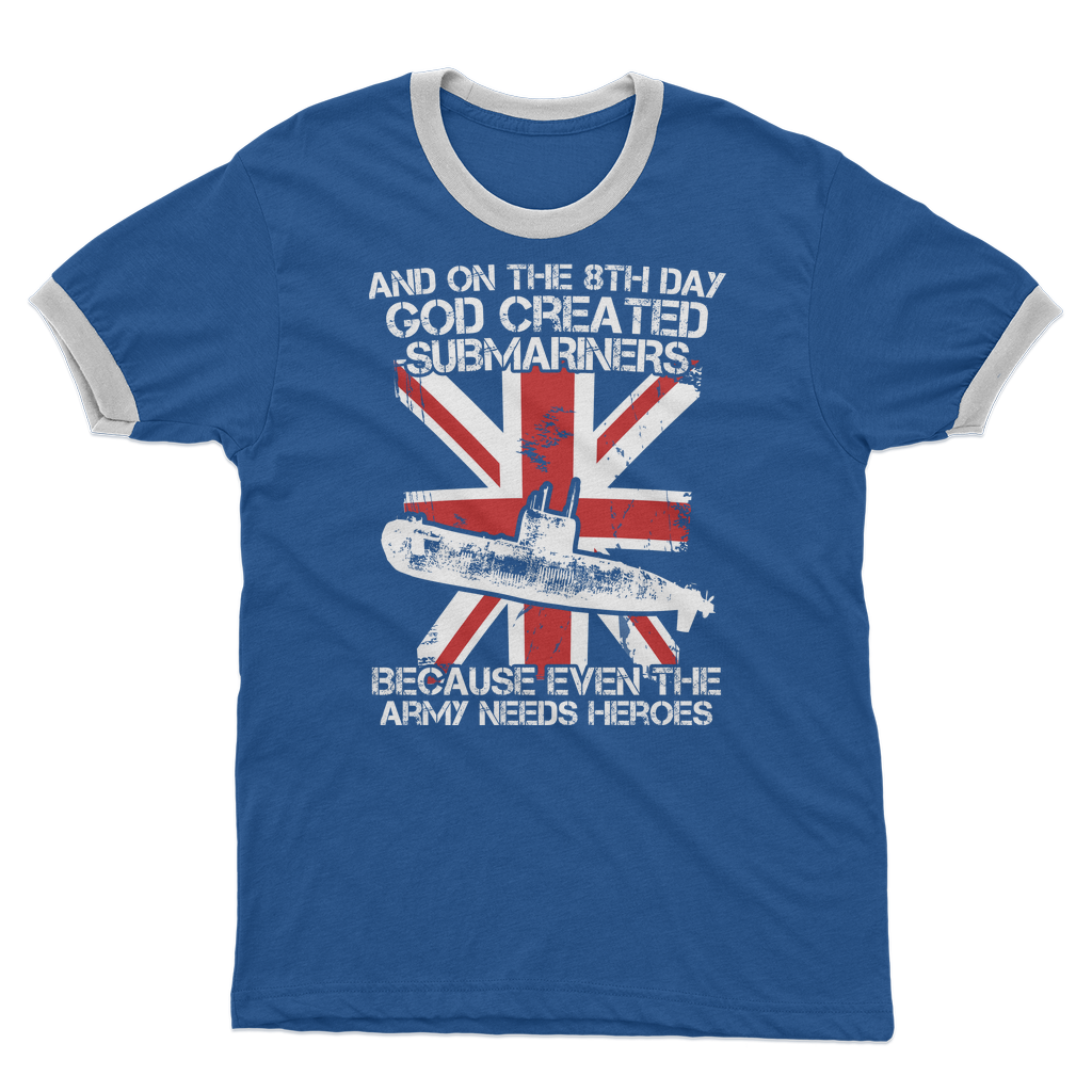 Submariners Are Heroes Adult Ringer T-Shirt