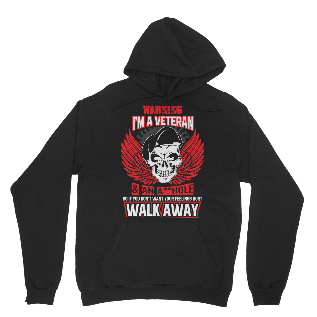 Warning - I'm A Veteran Classic Adult Hoodie