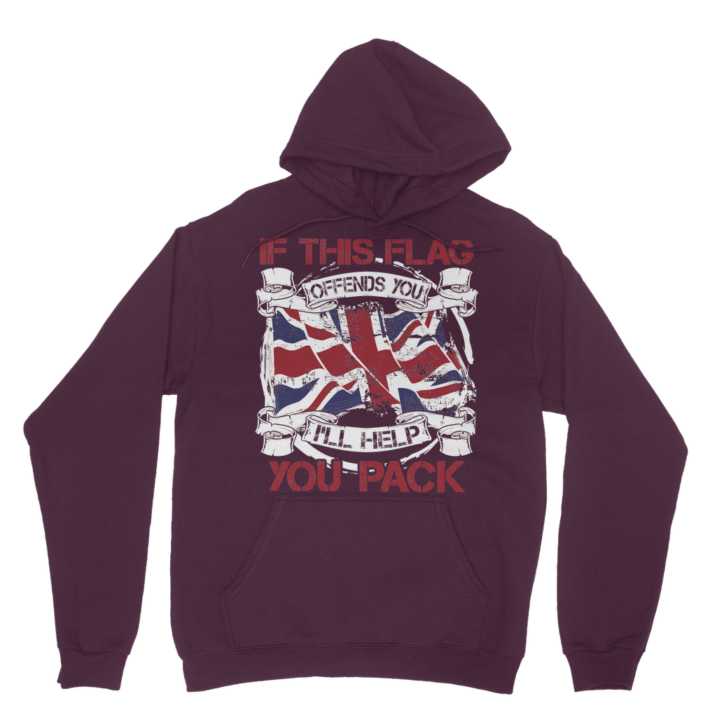 If This Flag Offends You I'll Help You Pack Classic Adult Hoodie