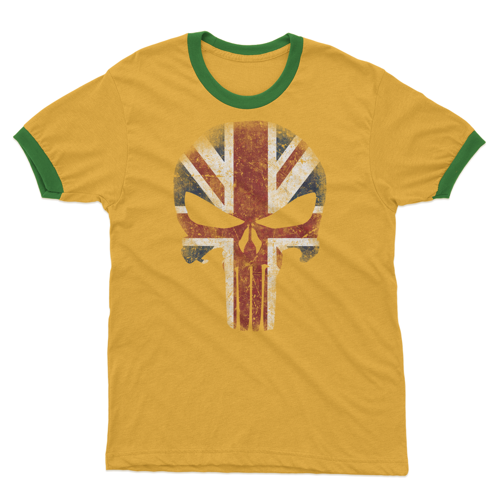 British Punisher Adult Ringer T-Shirt