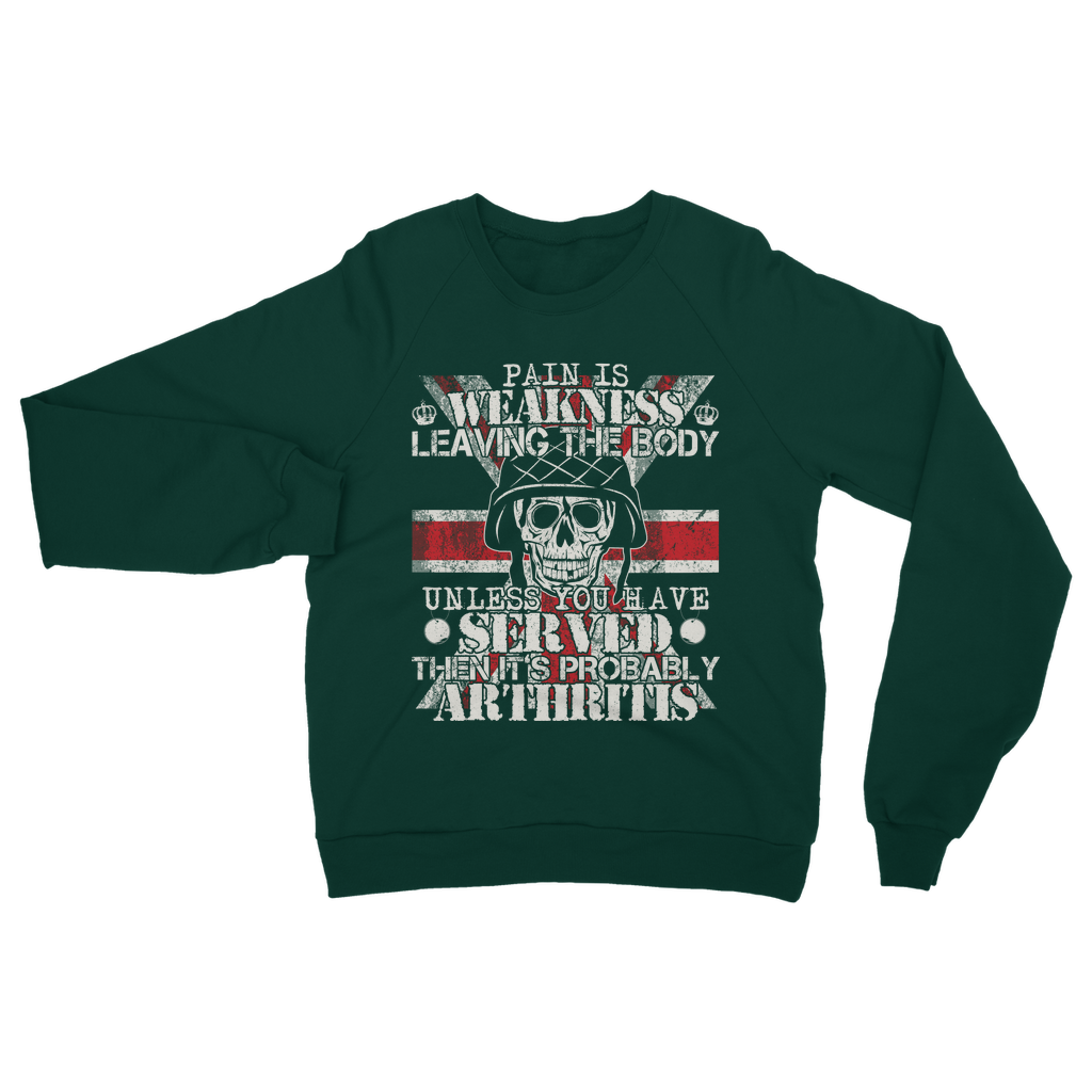 Pain Is Weakness Leaving The Body Unless... Classic Adult Sweatshirt