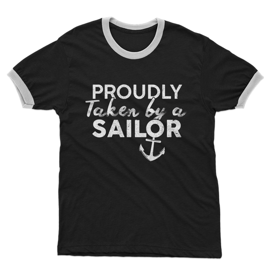 Proudly Taken By A Sailor Adult Ringer T-Shirt