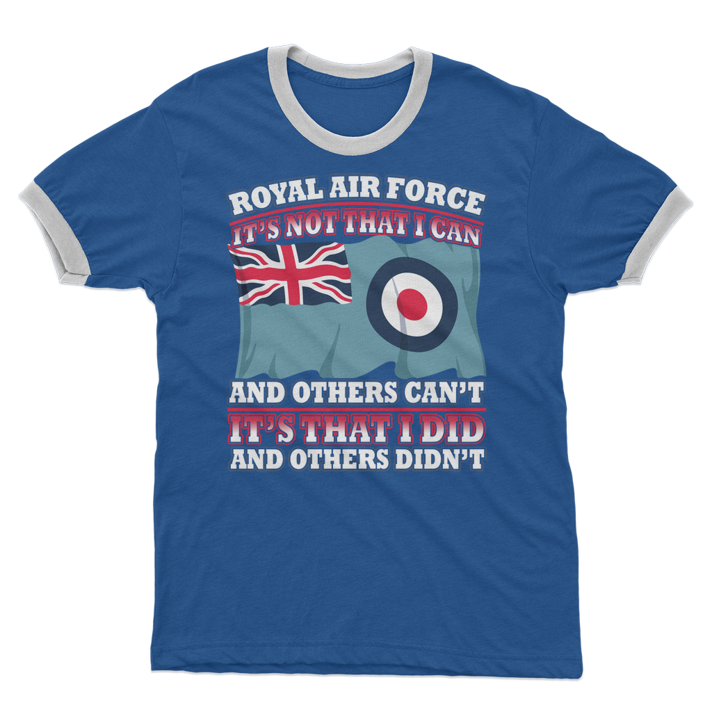 Royal Air Force - It's That I Did Adult Ringer T-Shirt