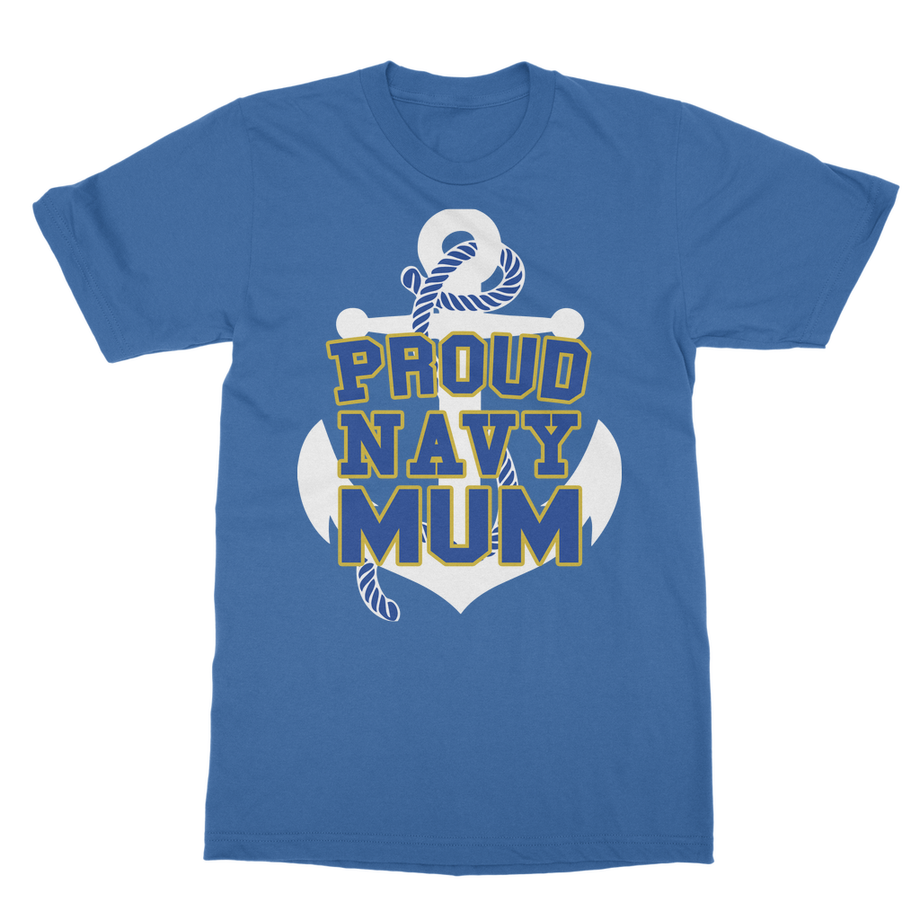Proud Navy Mum Classic Adult T-Shirt